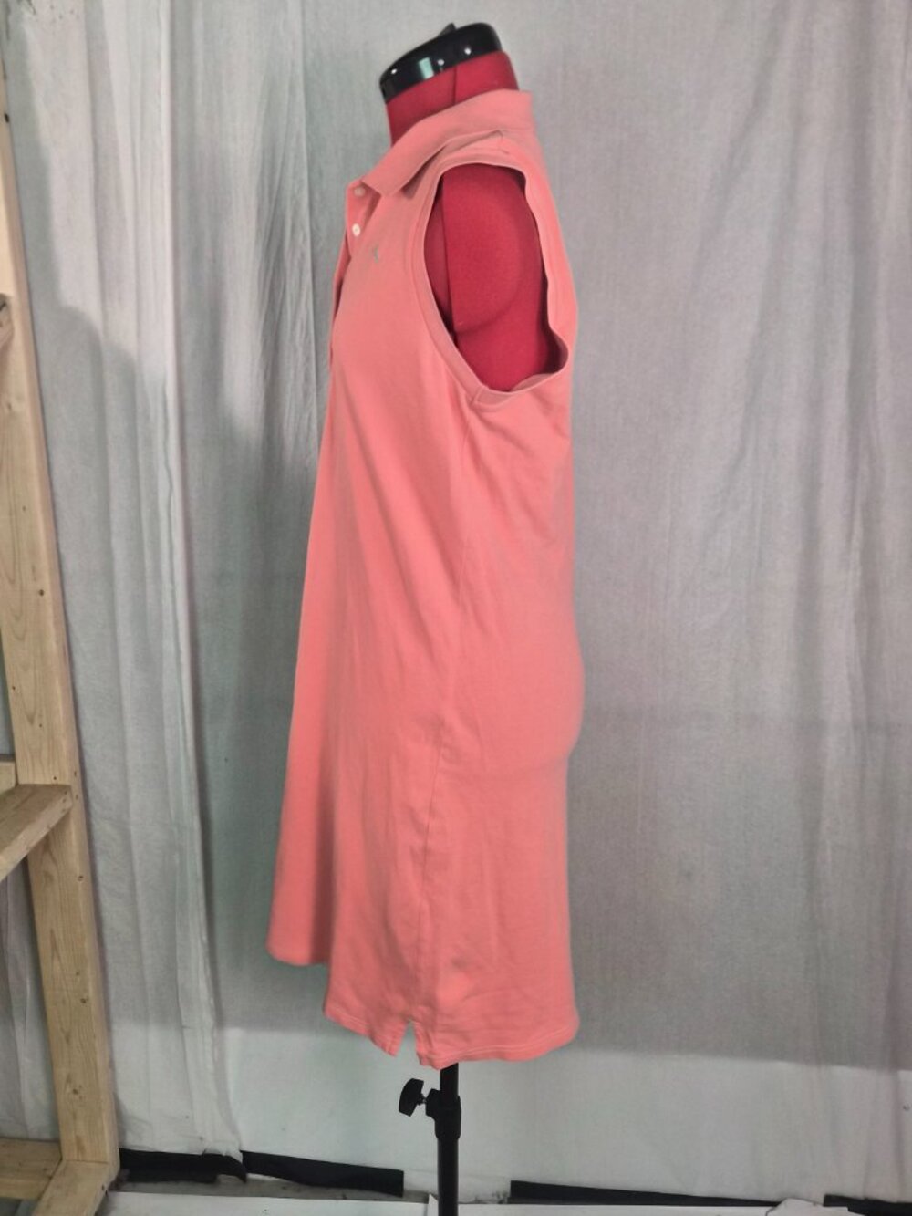 Tommy Bahama Womens Tennis Dress Pink Polo Collar Knit Size M Knee Length G060 - Picture 5 of 11